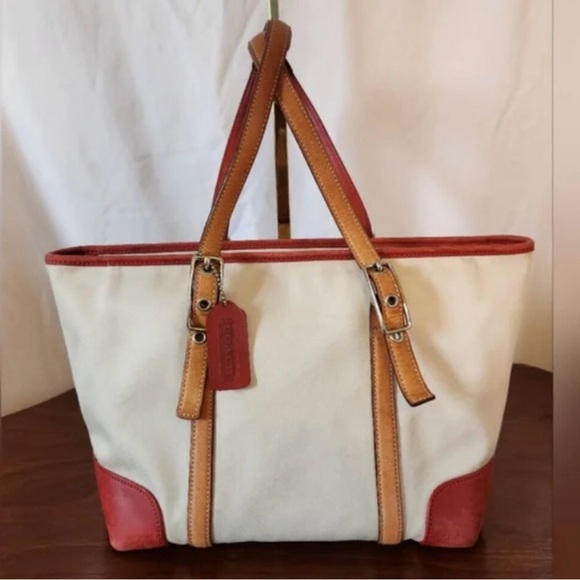 Vintage Coach Hampton M23-7577Double Handle Tote Bag Purse